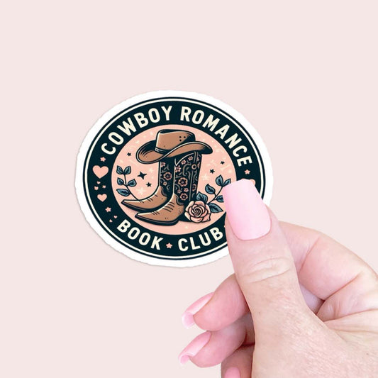 Cowboy Romace Book Club Sticker