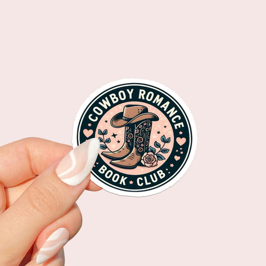 Cowboy Romace Book Club Sticker