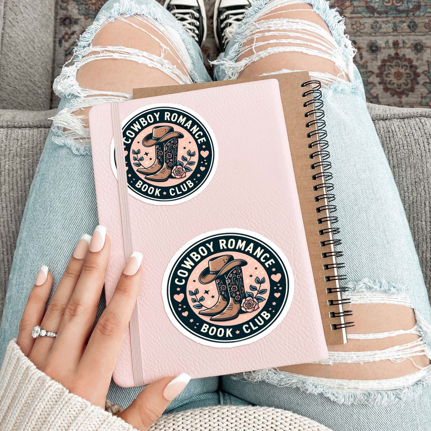 Cowboy Romace Book Club Sticker