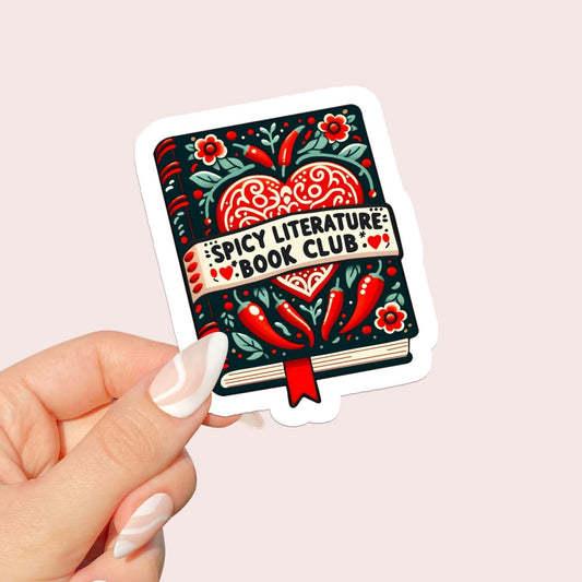 Spicy Literature Book Club Sticker