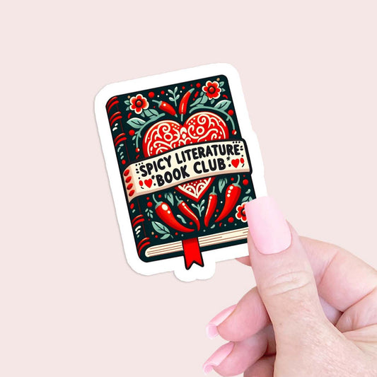 Spicy Literature Book Club Sticker