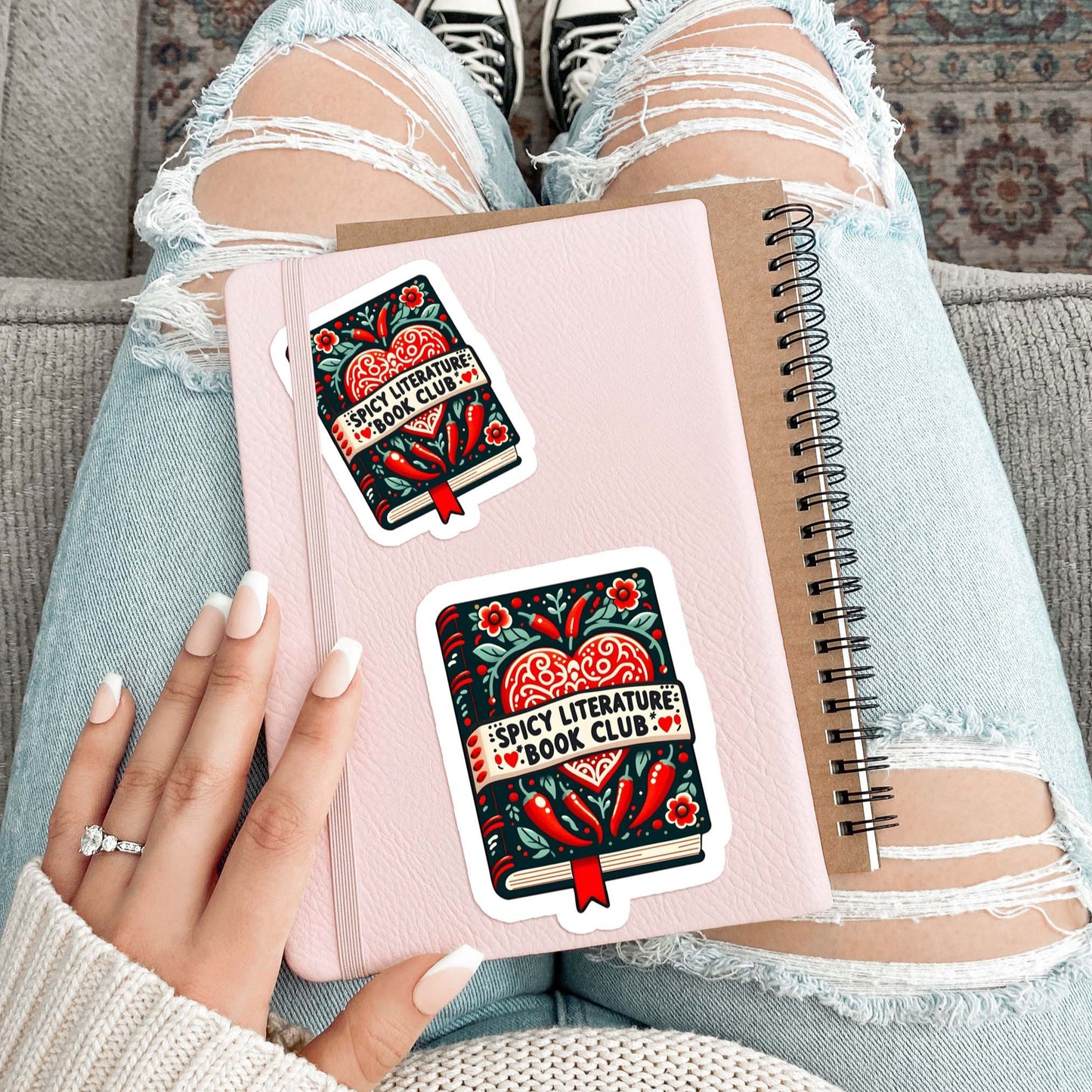 Spicy Literature Book Club Sticker