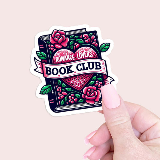 Romance Girlie Book Club Sticker