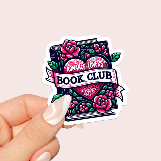 Romance Girlie Book Club Sticker