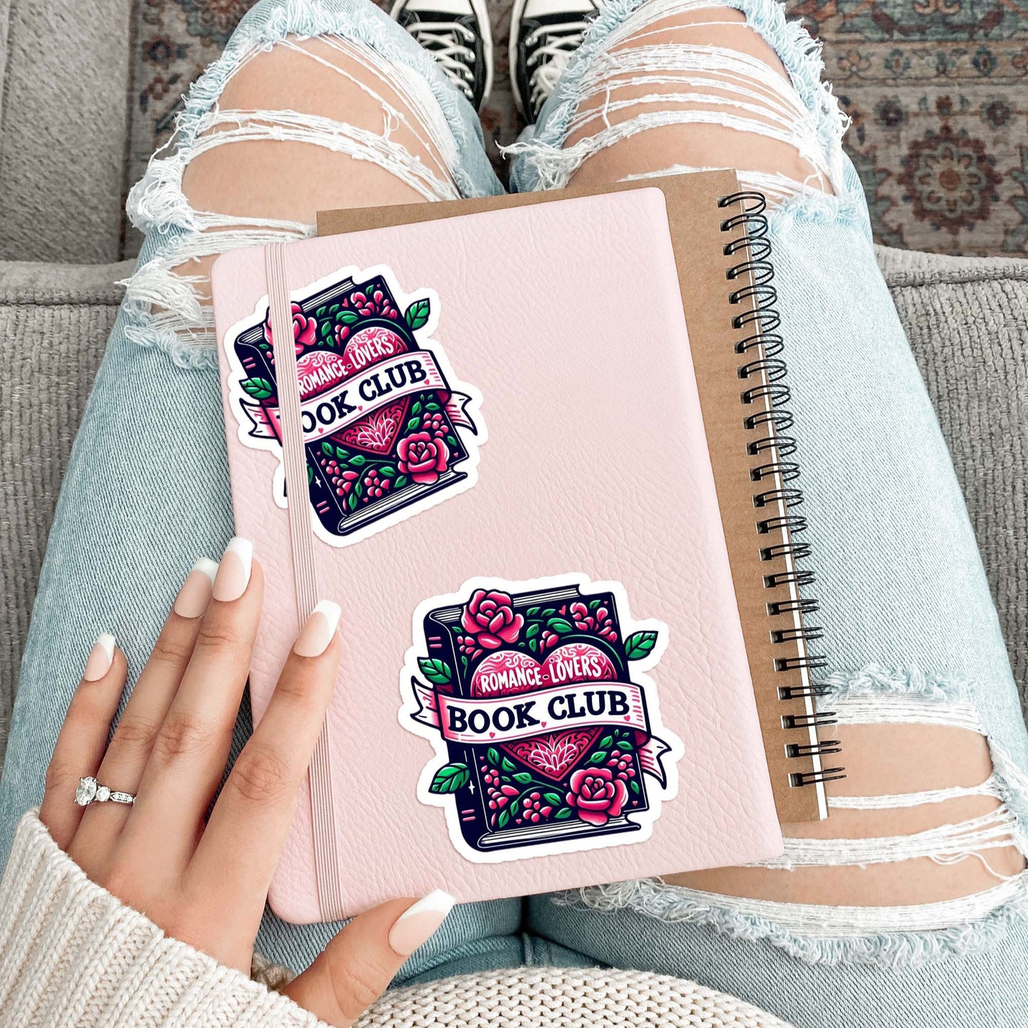 Romance Girlie Book Club Sticker