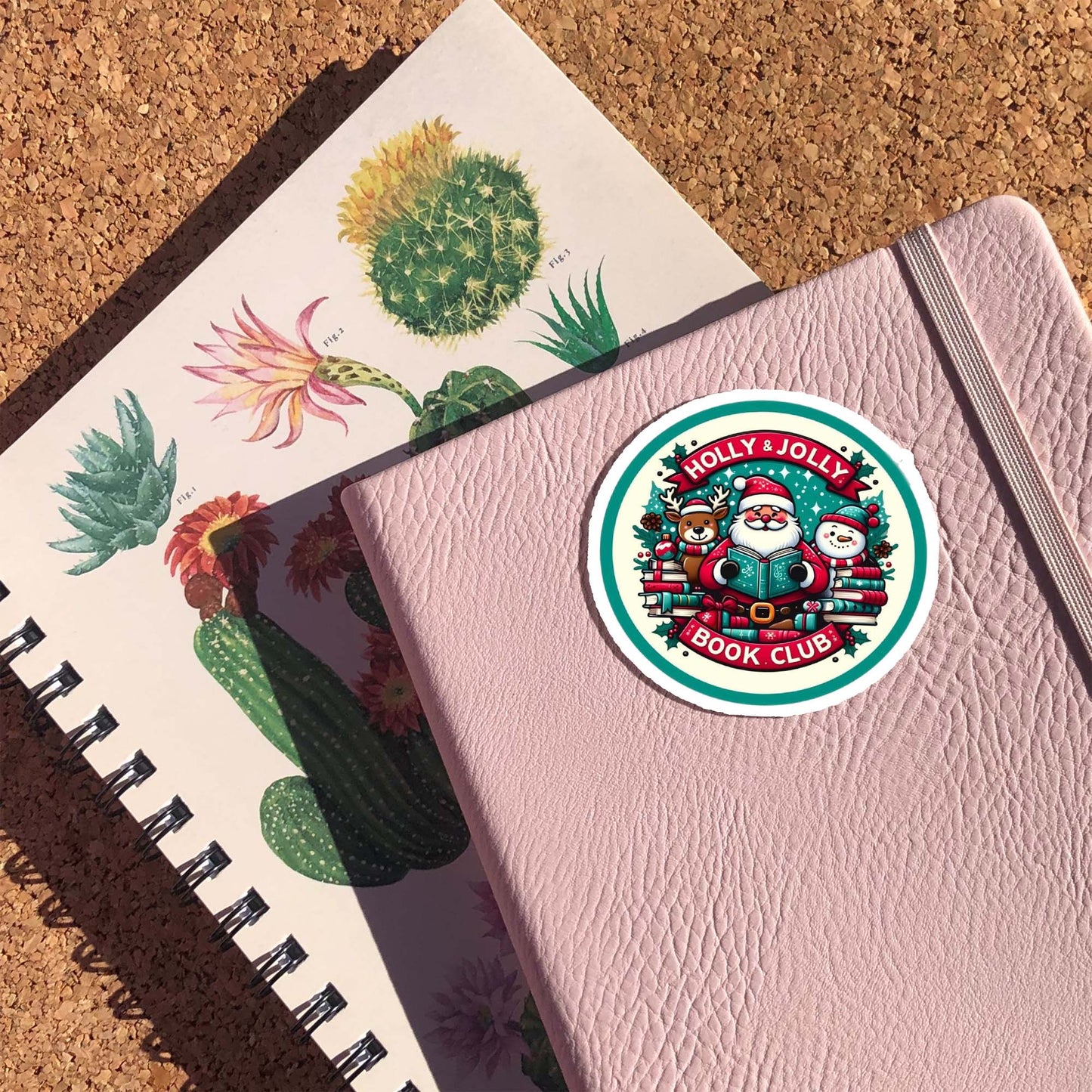 Holly & Jolly Book Club Sticker