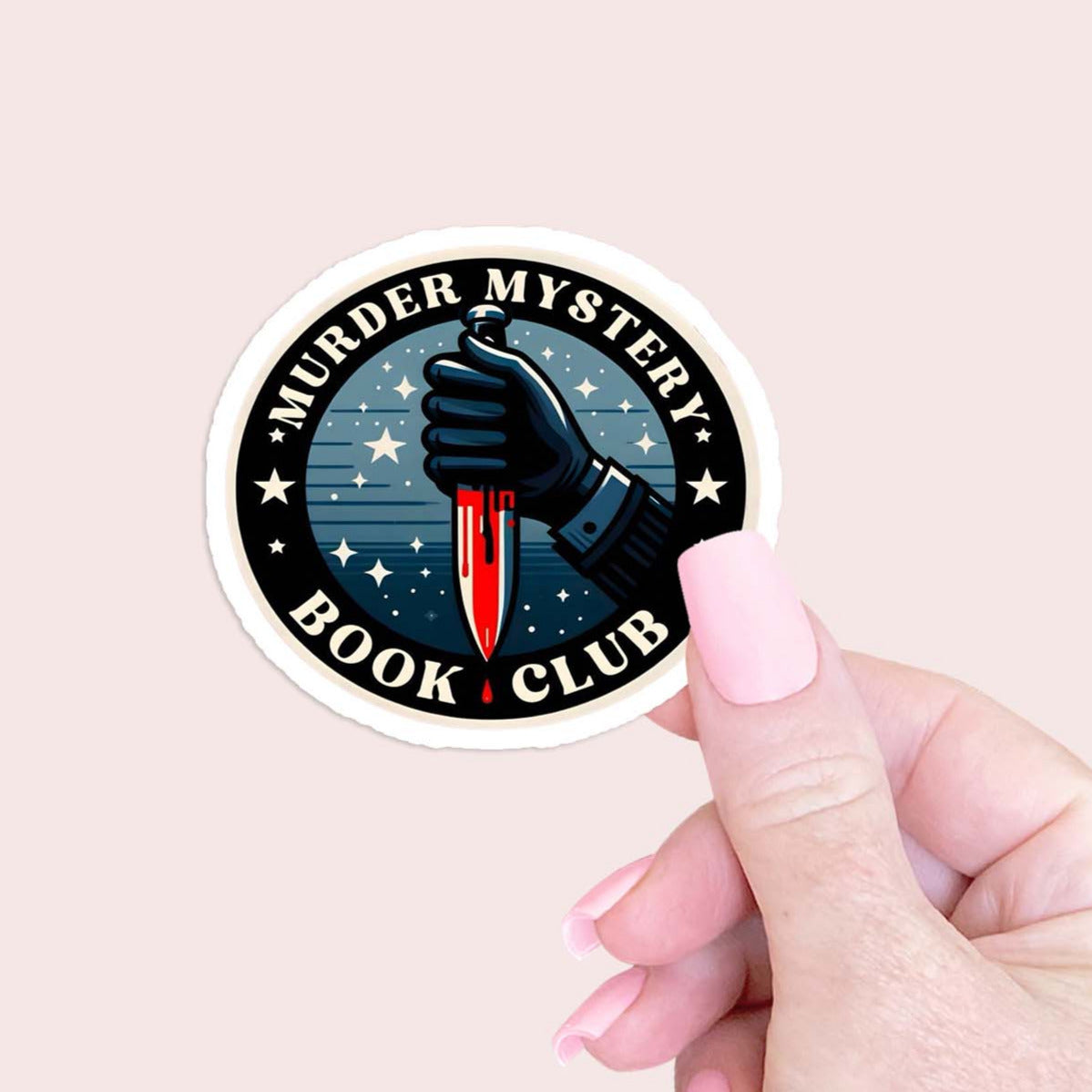 Murder Mystery Book Club Sticker