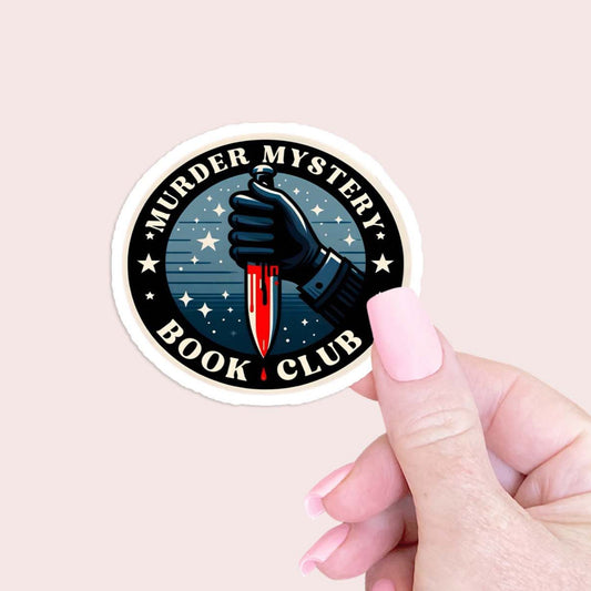 Murder Mystery Book Club Sticker