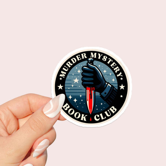 Murder Mystery Book Club Sticker