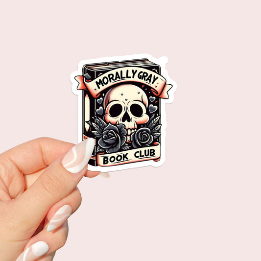 Morally Grey Book Club Sticker