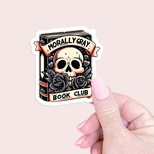 Morally Grey Book Club Sticker