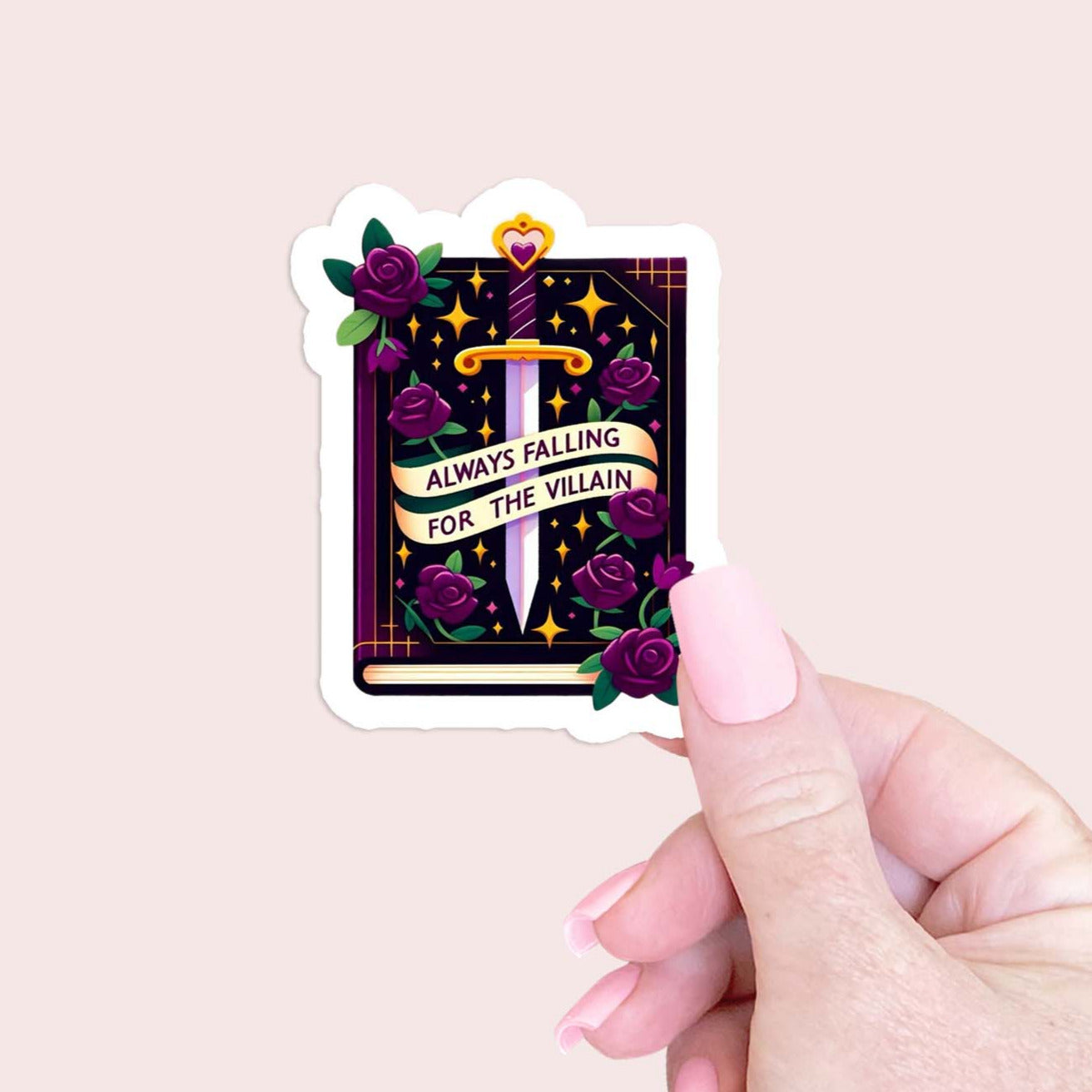 Always falling for the Villain Sticker