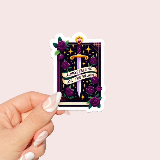 Always falling for the Villain Sticker