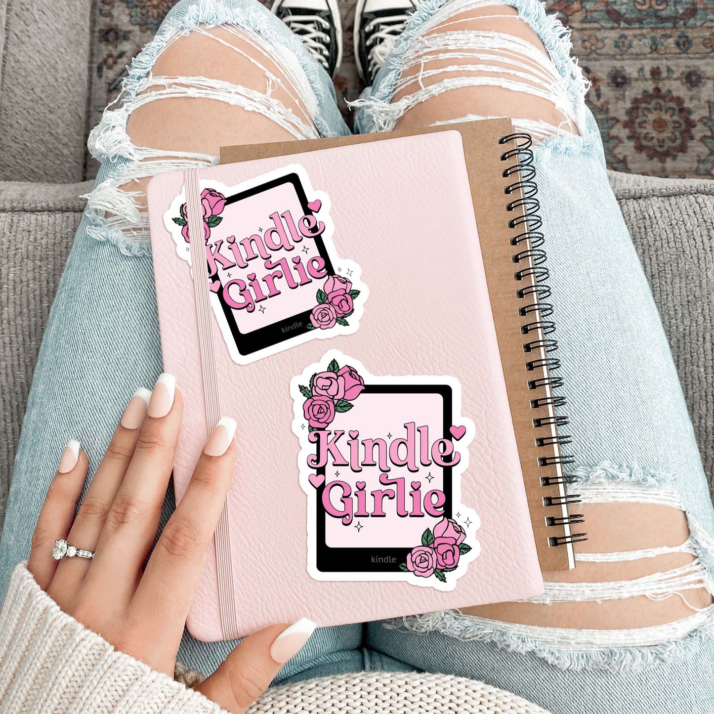 Kindle Girlie Sticker