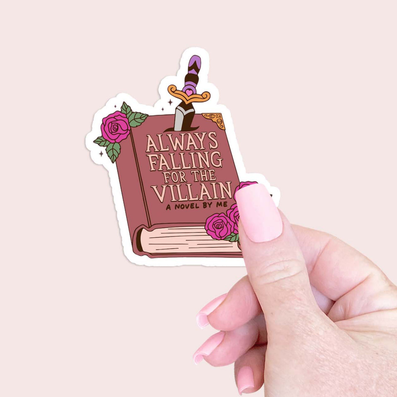 Always falling for the Villain Sticker