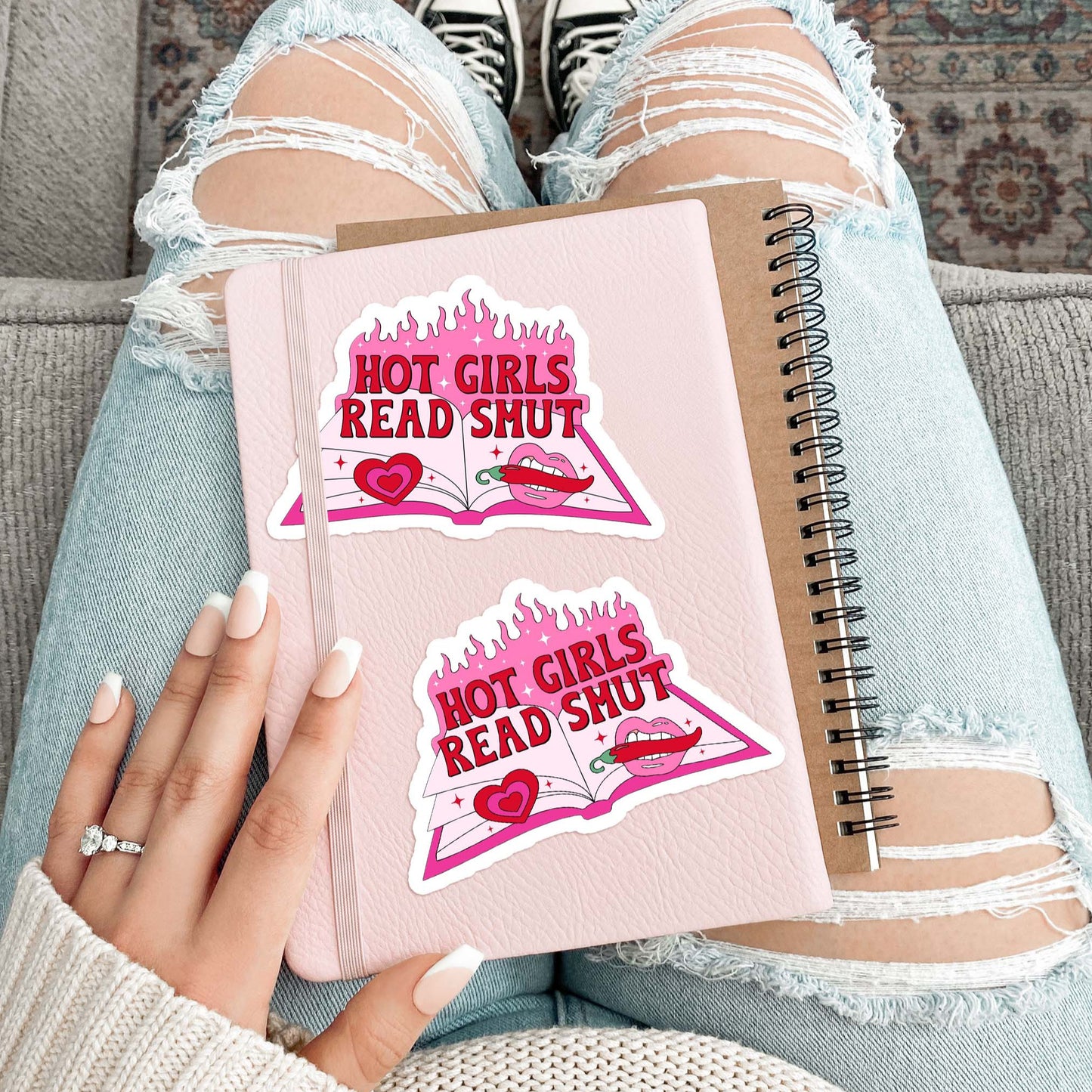 Hot Girls Read Smut Sticker
