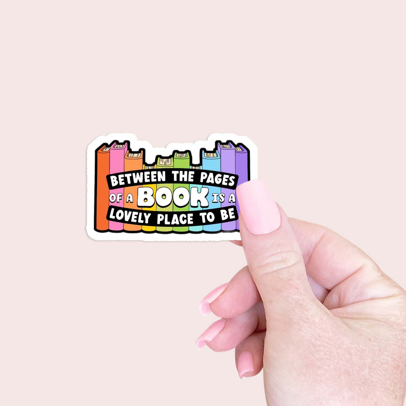 Between the pages of a book Sticker