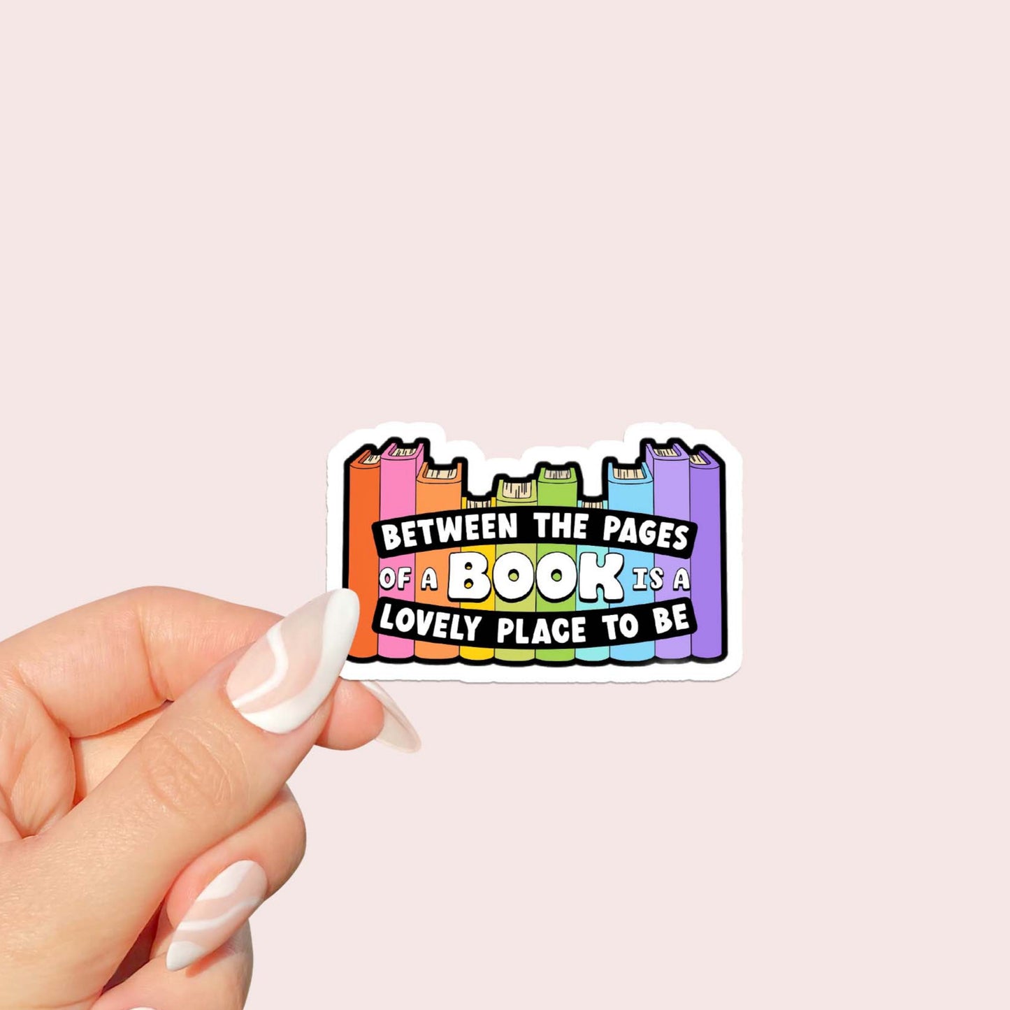 Between the pages of a book Sticker