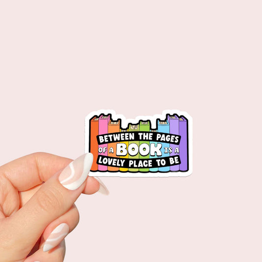 Between the pages of a book Sticker