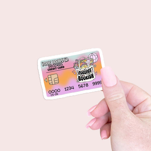 Book Readers Credit Card Sticker
