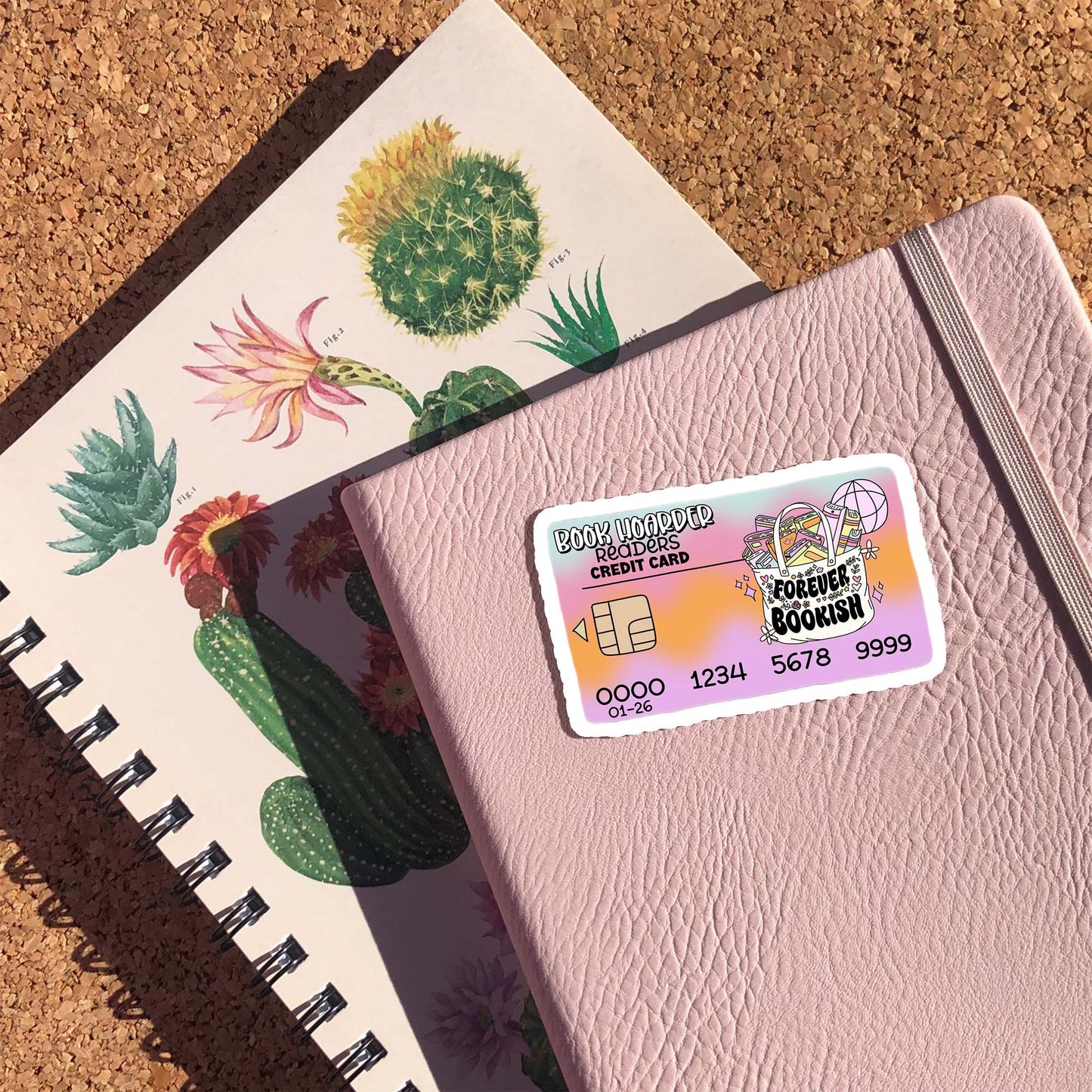 Book Readers Credit Card Sticker