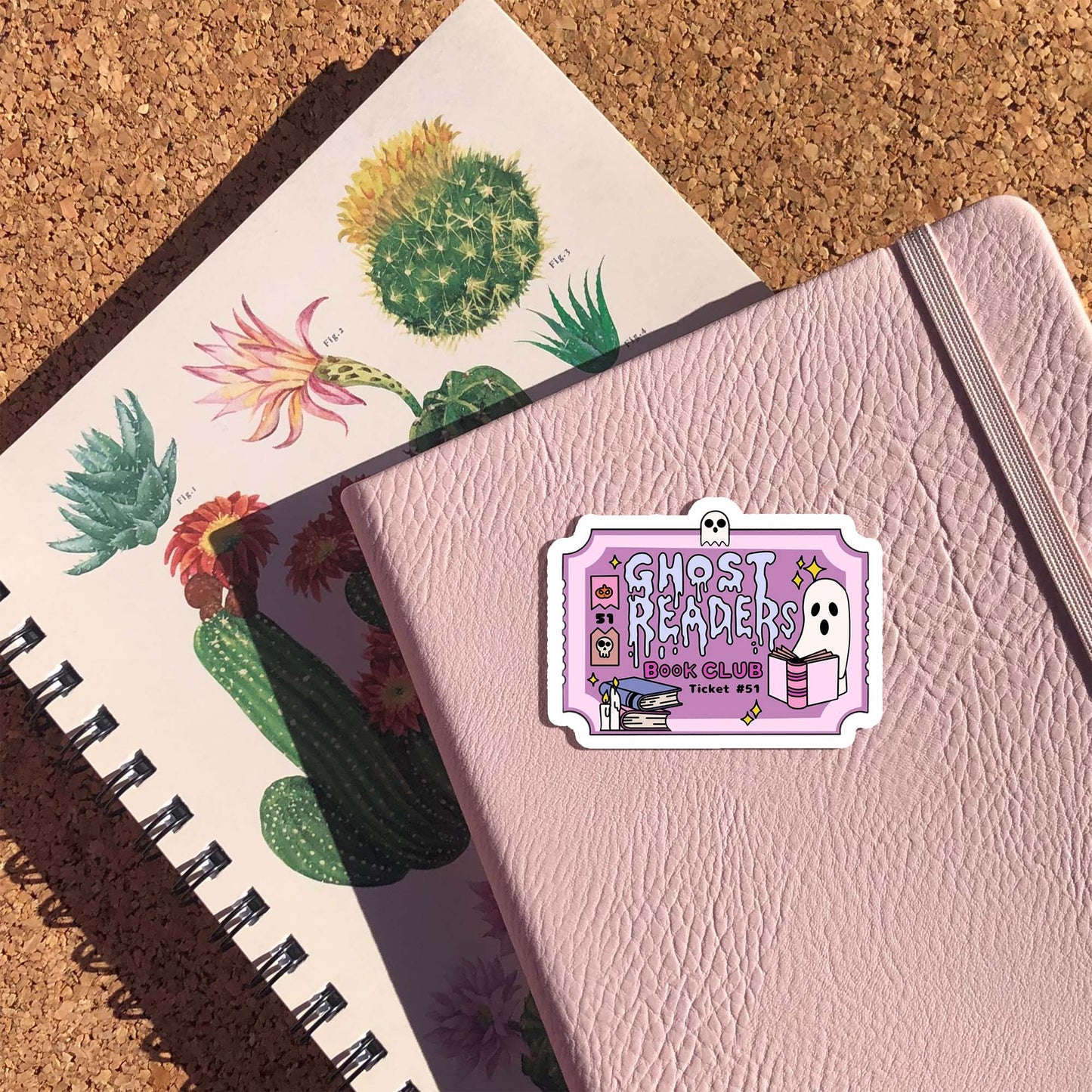 Ghost Readers Book Club Sticker