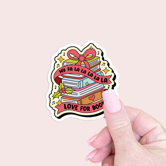 My Falalala love for books Sticker