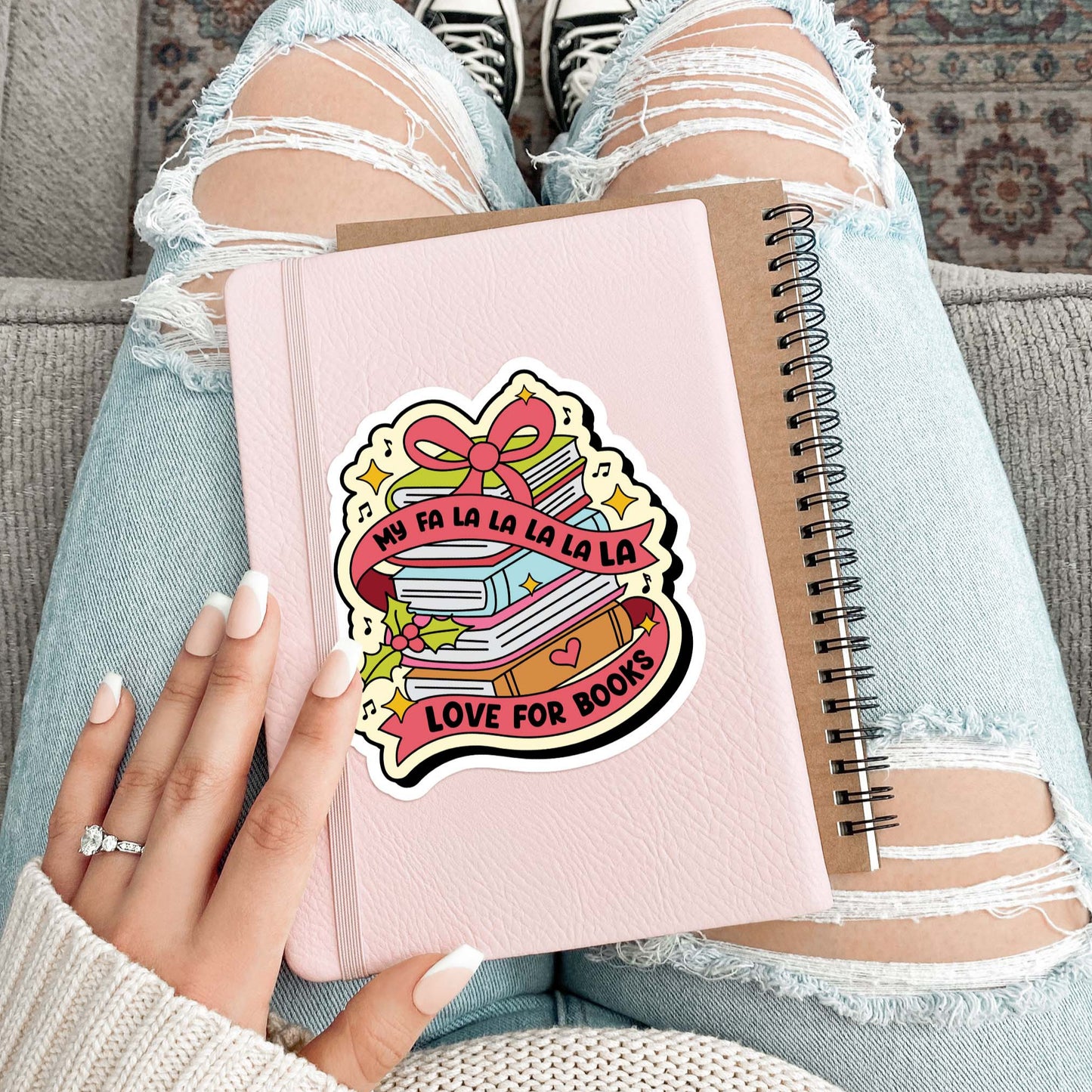 My Falalala love for books Sticker