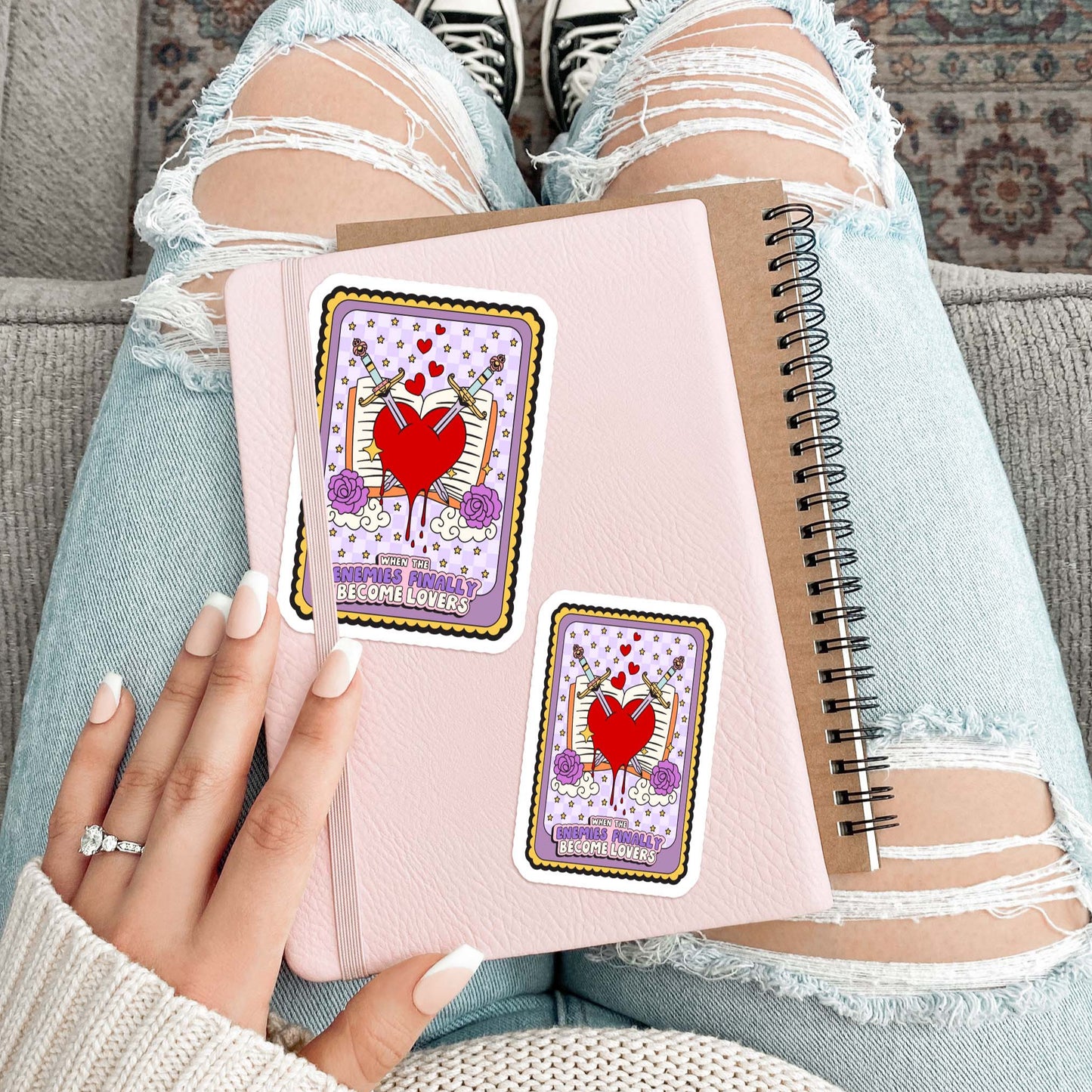 When enemies finally become lovers Sticker