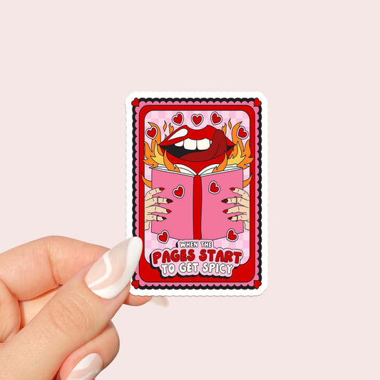 When the pages starts to get spicy Sticker