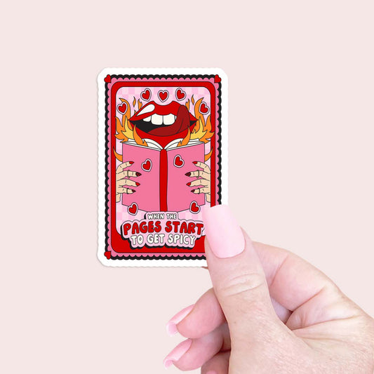 When the pages starts to get spicy Sticker