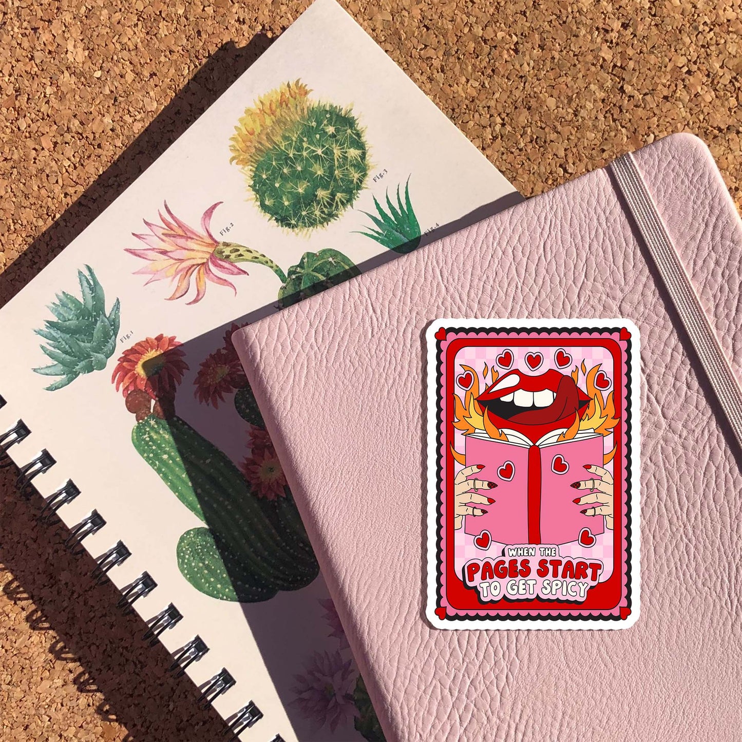 When the pages starts to get spicy Sticker