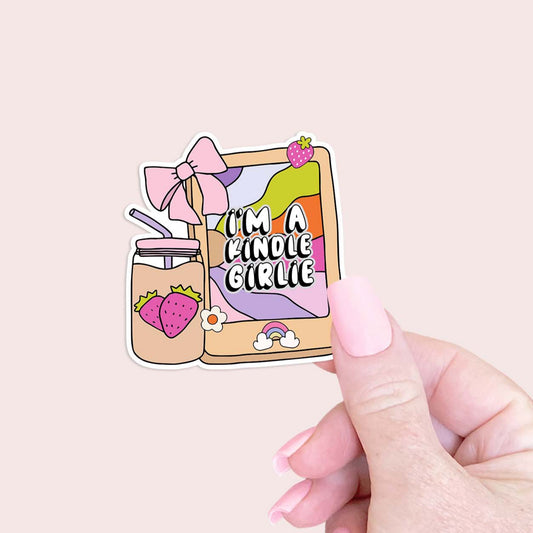 I'm a kindle girlie Sticker