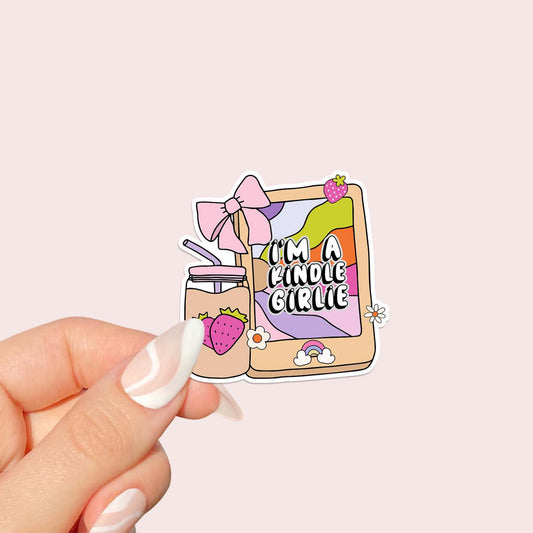 I'm a kindle girlie Sticker