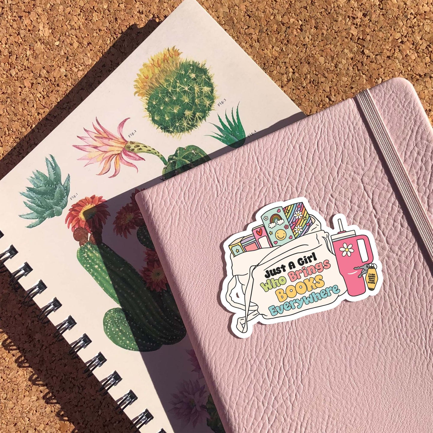 Just a girl who brings books everywhere Sticker