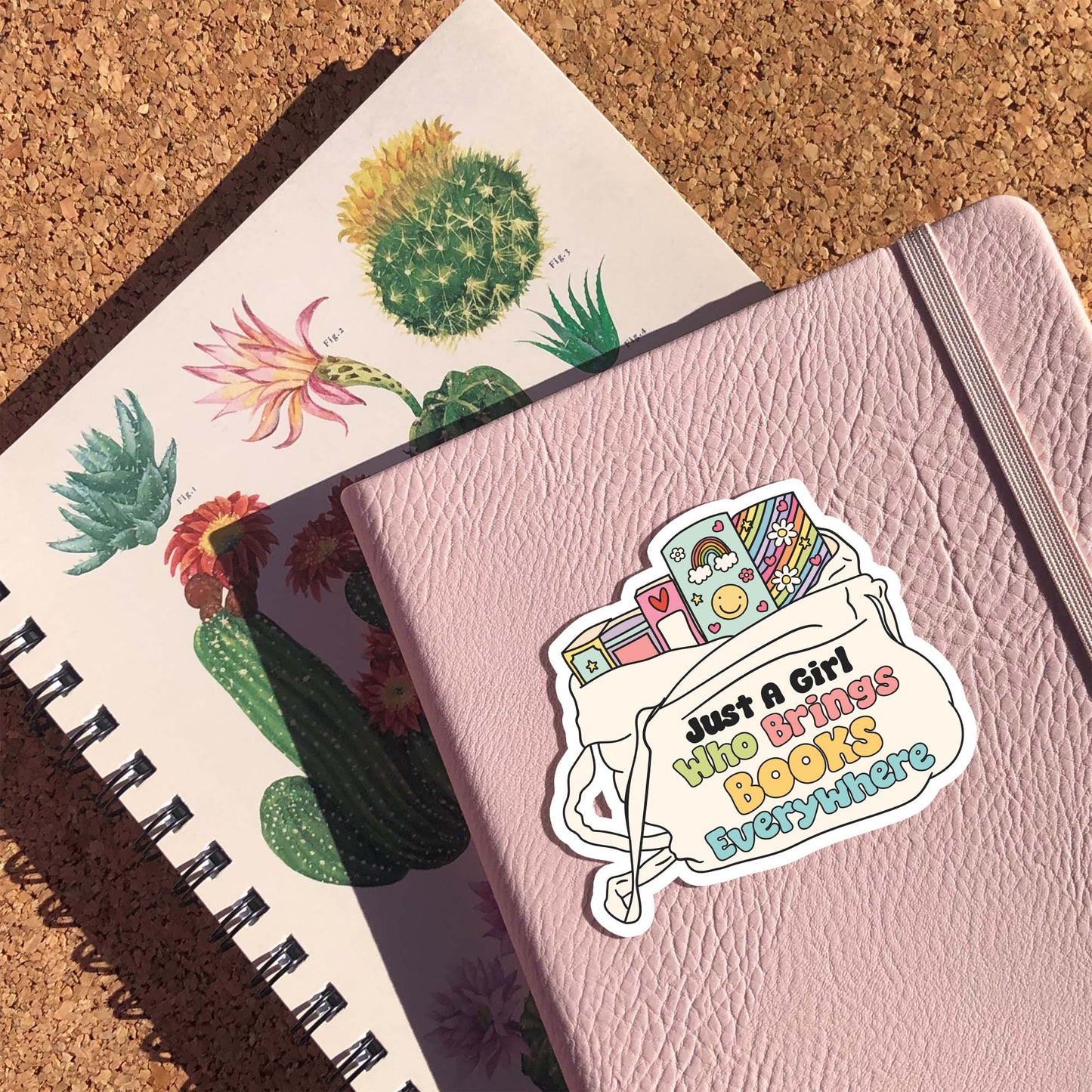 Just a girl who brings books everywhere Sticker