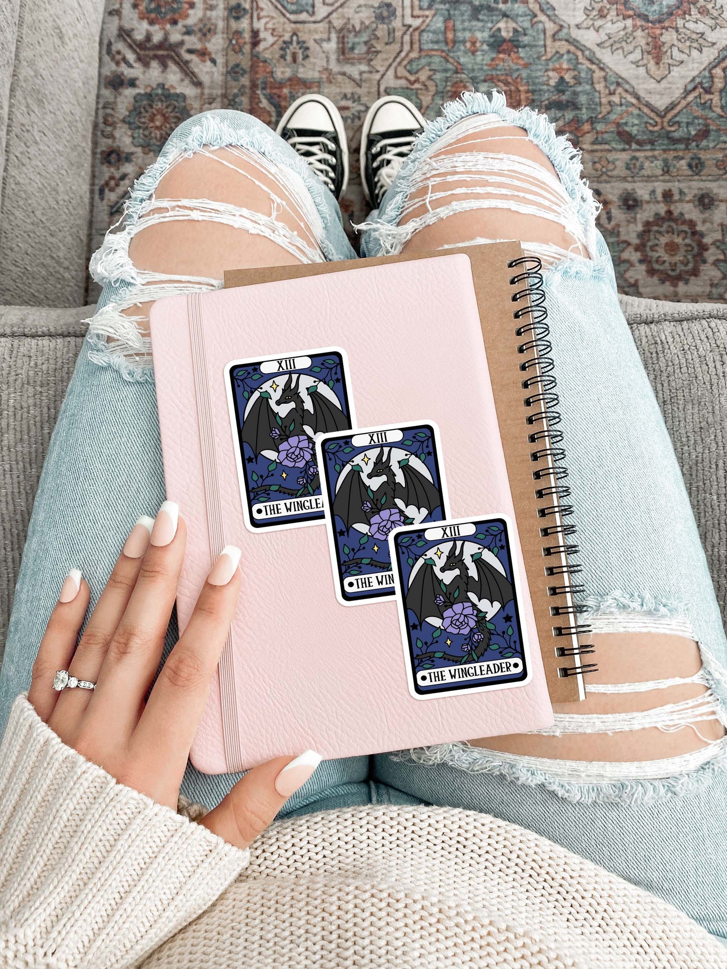 The Wingleader Tarot Card Sticker