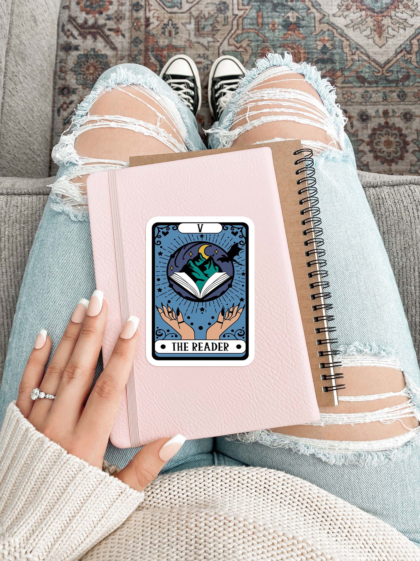 The Reader Tarot Card Sticker