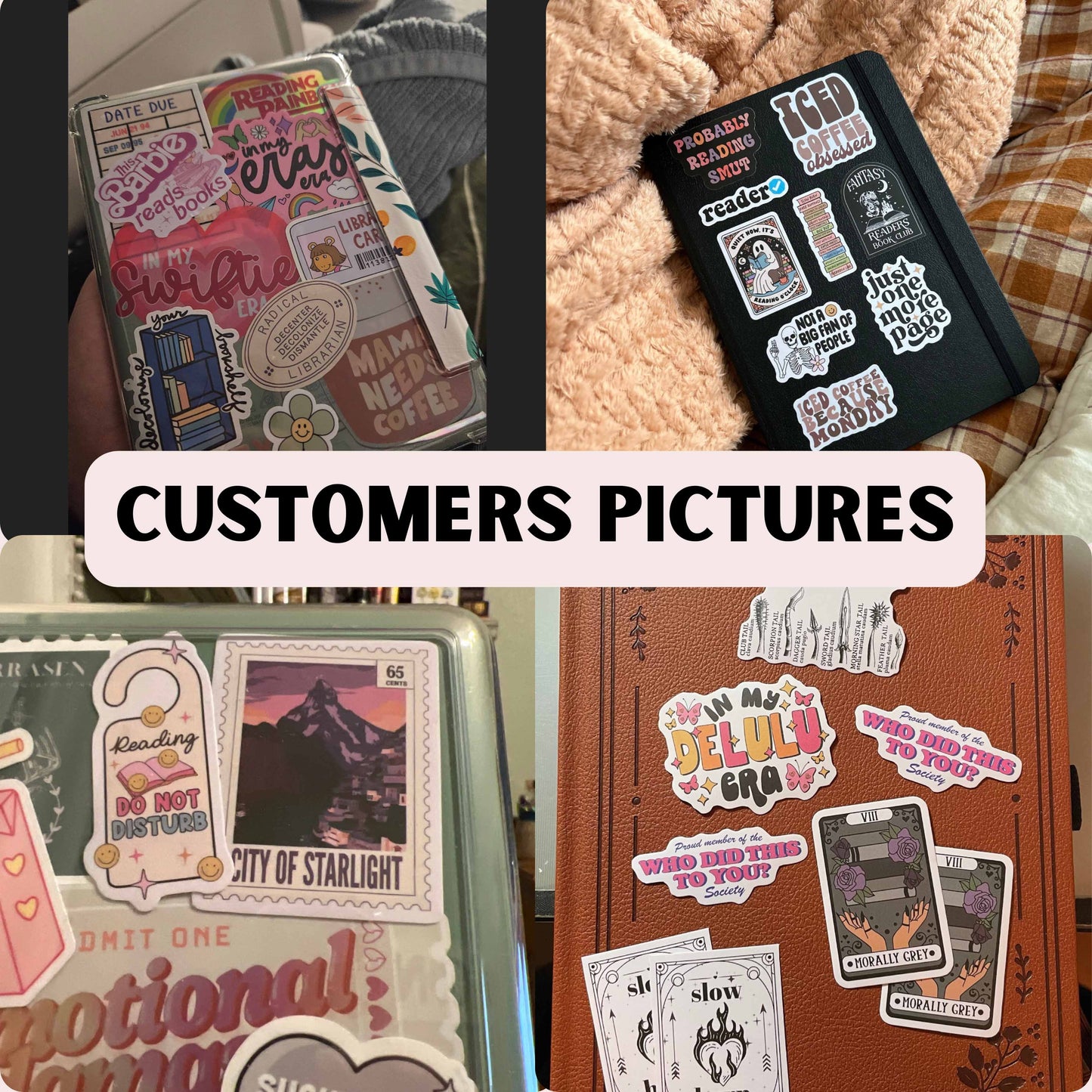 Vampire Romance Book Club Card Sticker