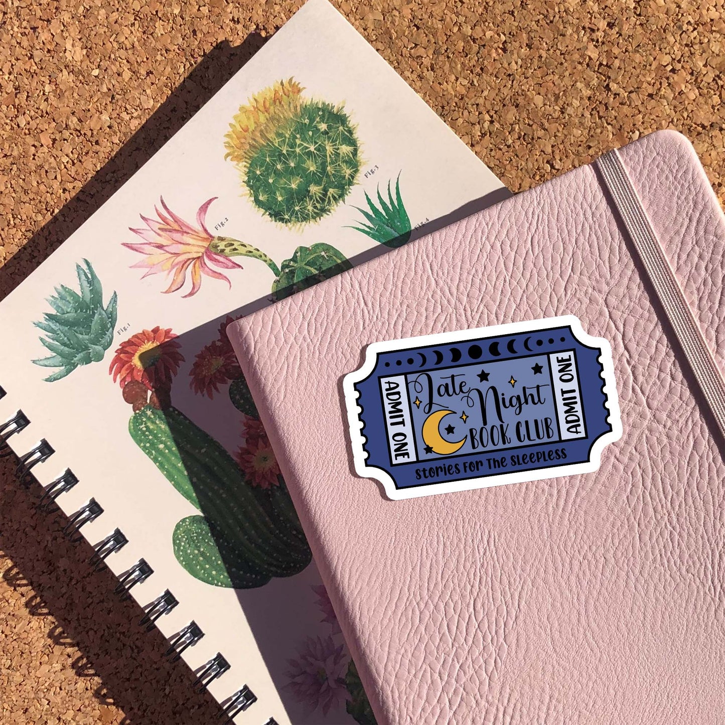 Late Night Book Club Card Sticker