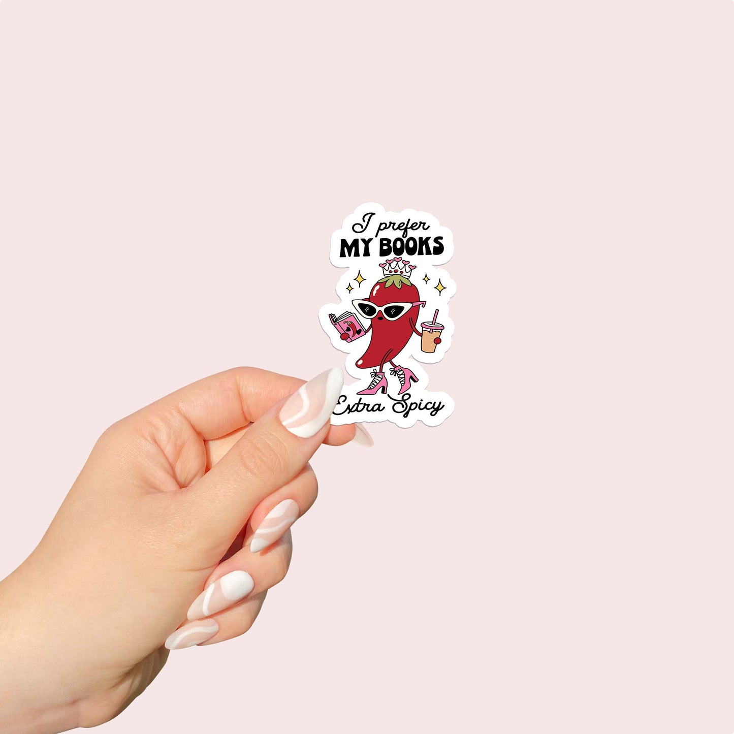 I prefer my books extra spicy Sticker