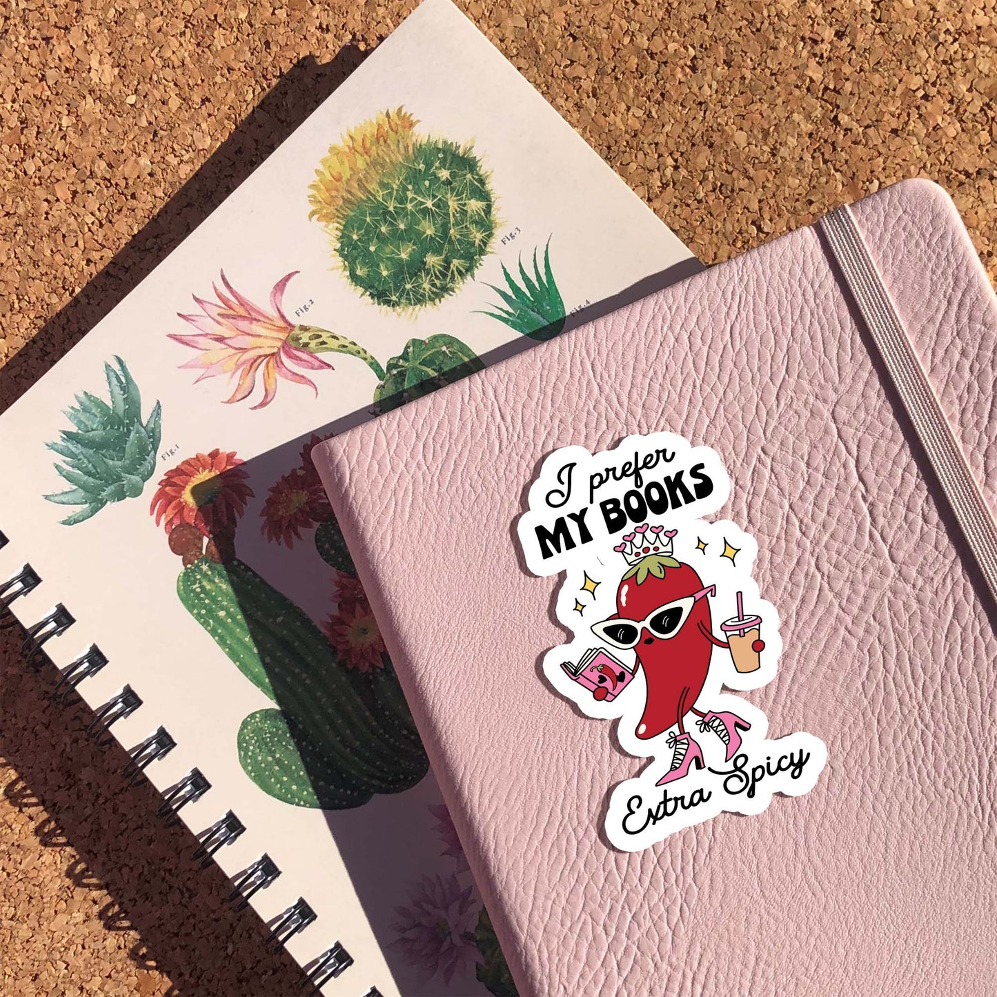 I prefer my books extra spicy Sticker