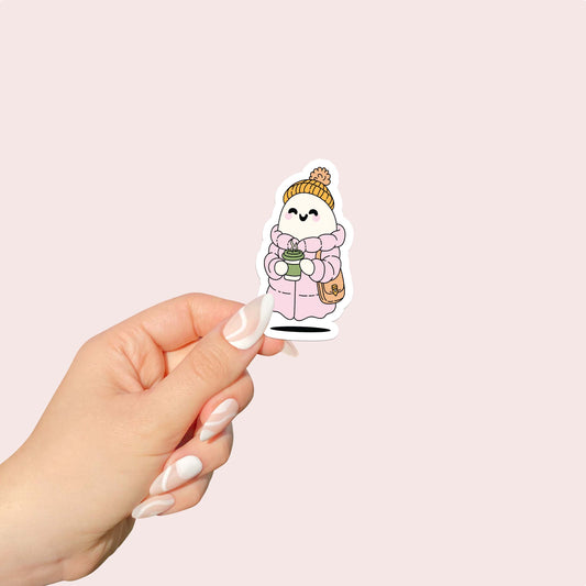 Cute Winter Ghost Sticker