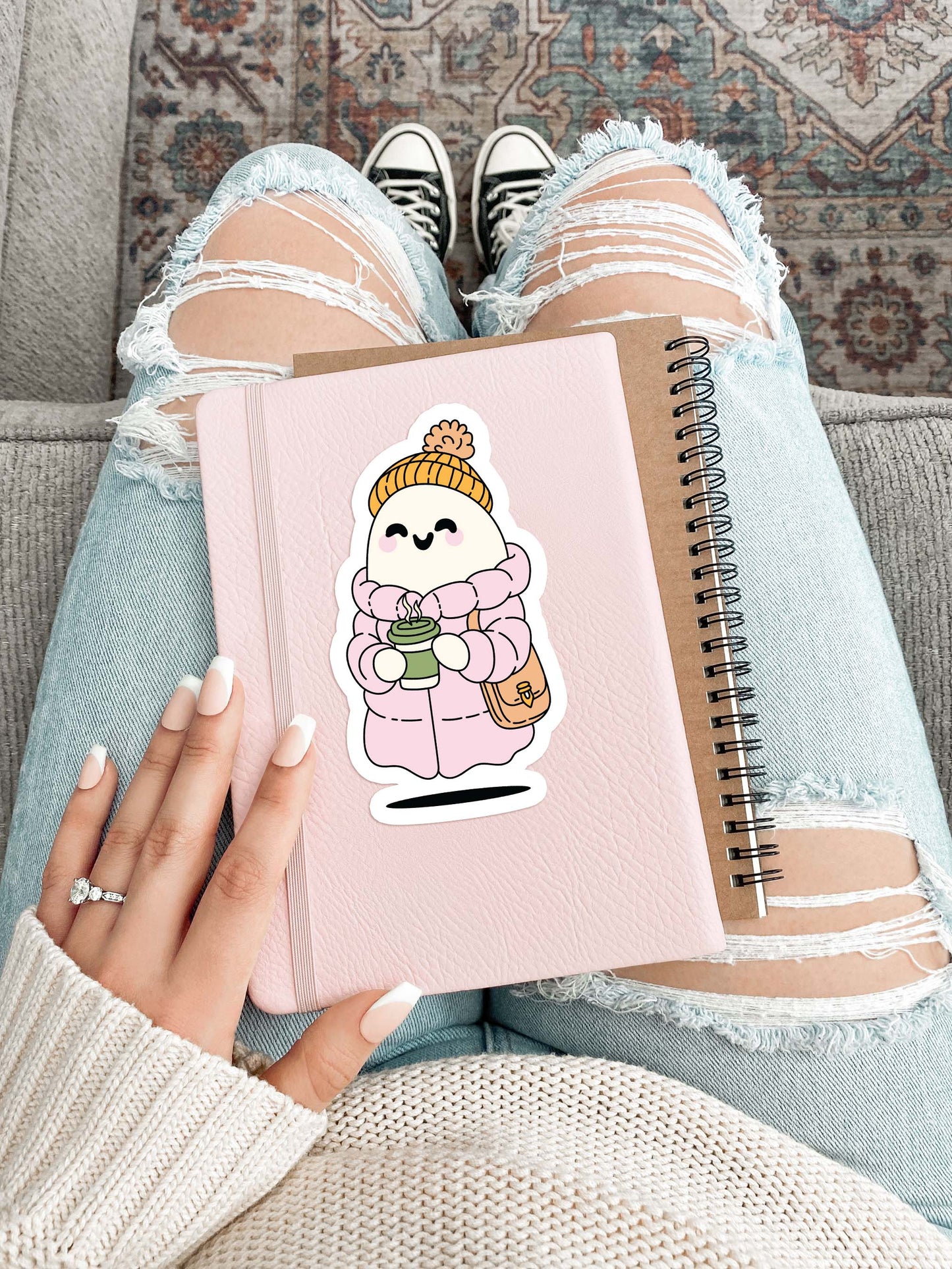 Cute Winter Ghost Sticker