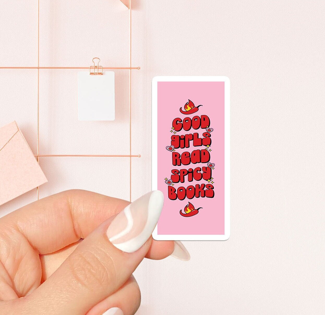 Good girl read spicy books Sticker, book lover gift, bookish Merch , K –  Kindle Stickers Studio