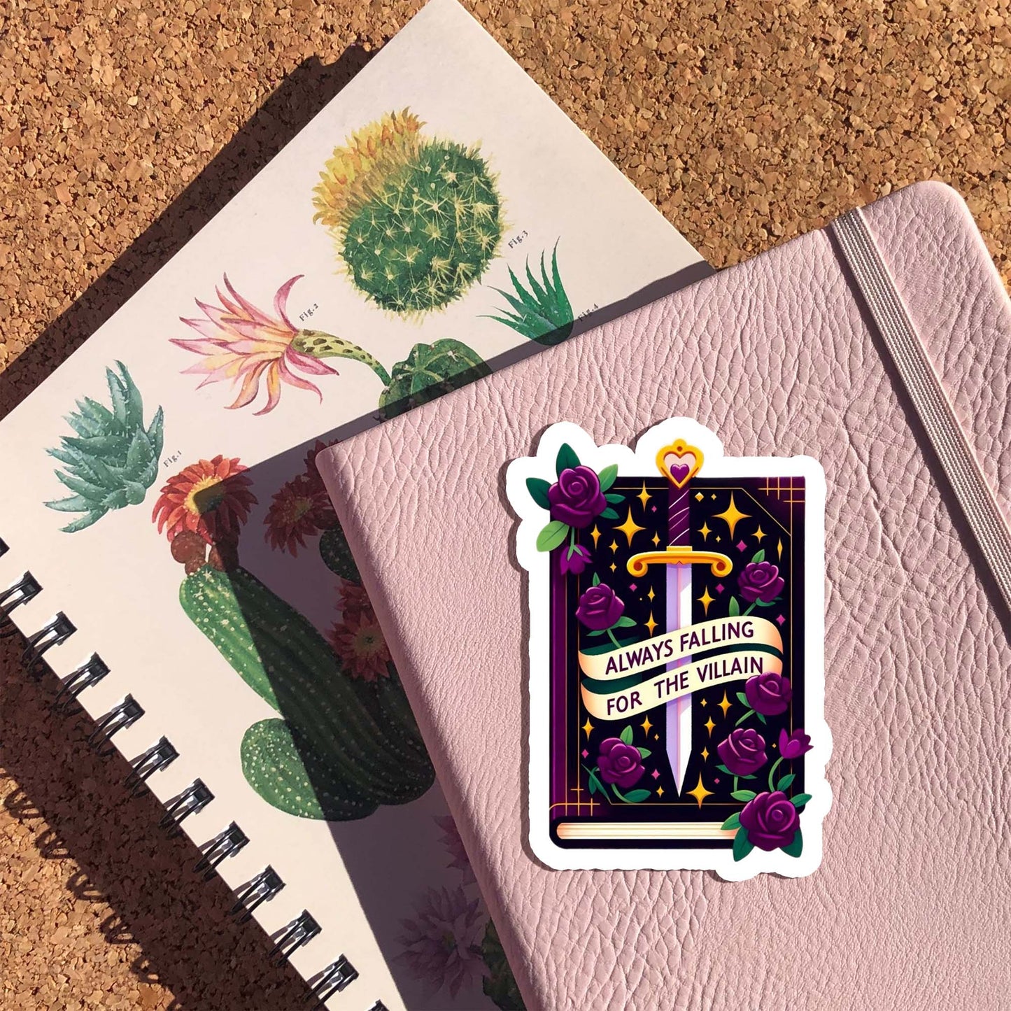 Always falling for the Villain Sticker