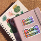 Between the pages of a book Sticker