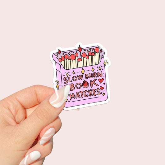 Slow Burn Book Matches Sticker