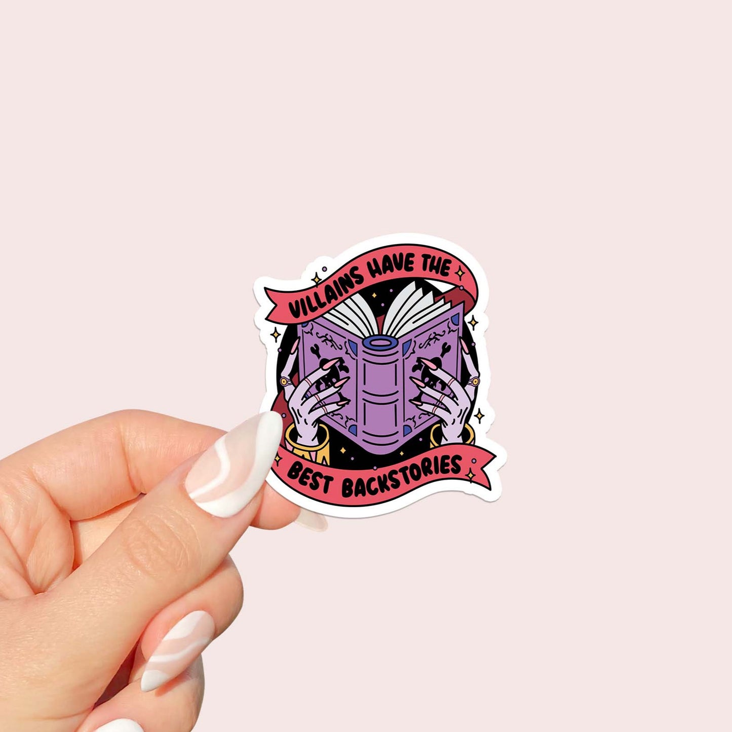 Villains have the best backstories Sticker