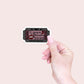 Vampire Romance Book Club Card Sticker